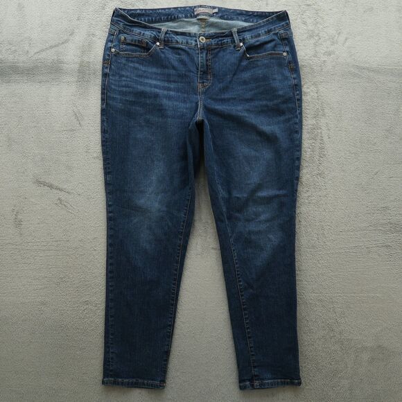 Torrid Denim - Torrid Jeans Women's Size 16R Blue Mid-Rise Boyfriend Straight Denim 30" Inseam